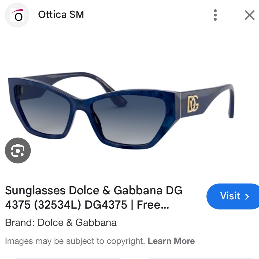 Dolce & Gabbana DG4375 blue sunglasses